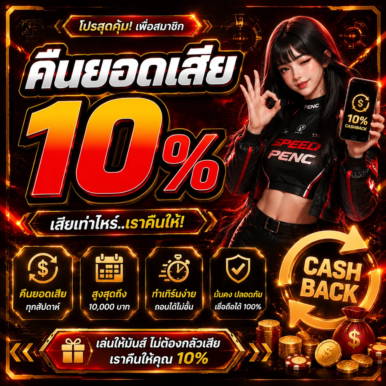 โปรโมชั่น TONY368 โบนัสสมาชิกใหม่และเก่า